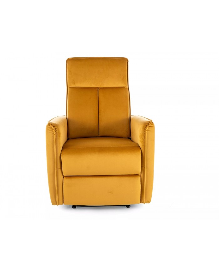 Fauteuil inclinable velours Inclinaison et Levage facile NOKI curry