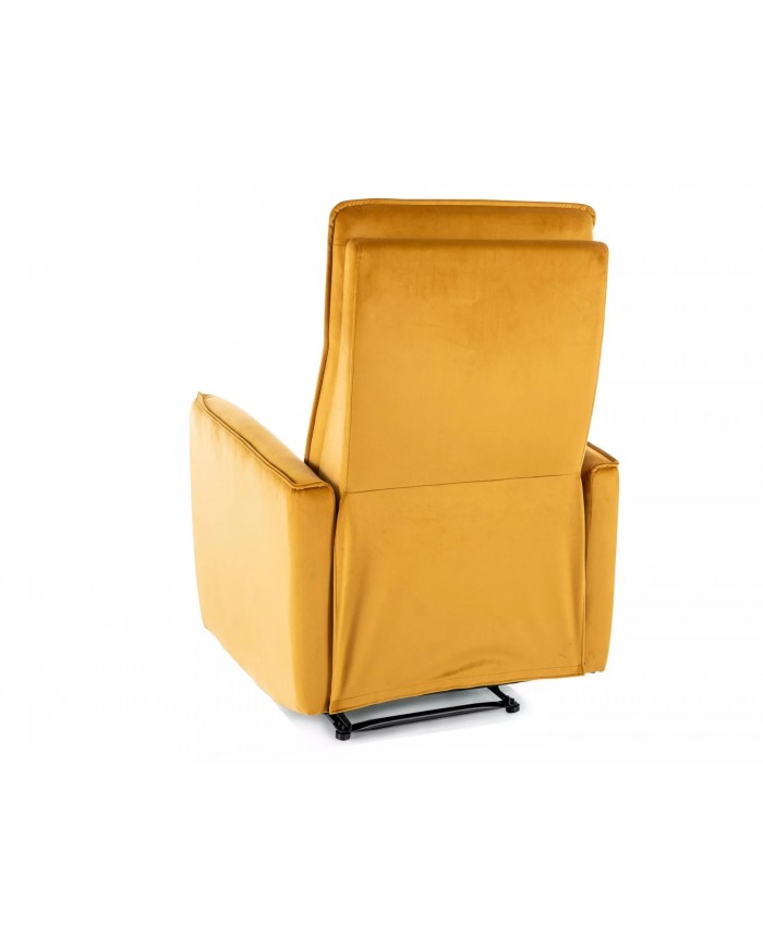 Fauteuil inclinable velours Inclinaison et Levage facile NOKI curry