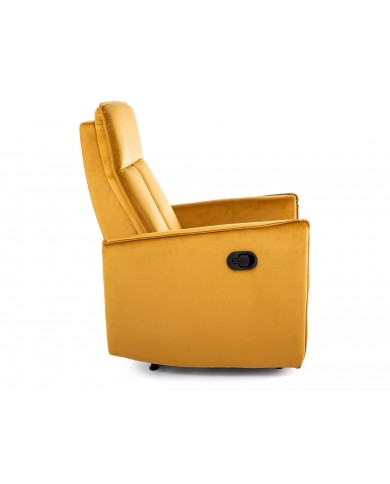 Fauteuil inclinable velours Inclinaison et Levage facile NOKI curry