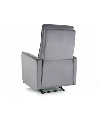 Fauteuil inclinable velours Inclinaison et Levage facile NOKI gris Bluvel 14