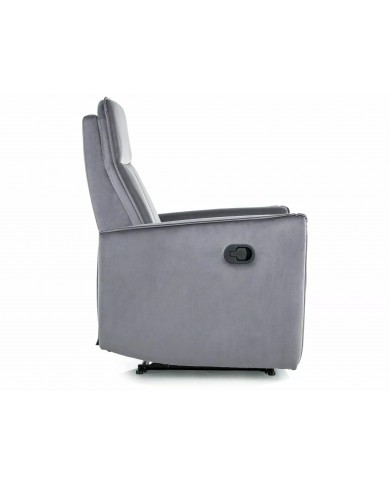 Fauteuil inclinable velours Inclinaison et Levage facile NOKI gris Bluvel 14
