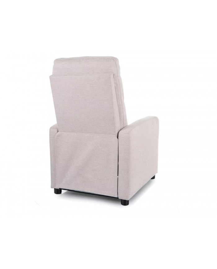 Fauteuil de Relaxation Inclinable beige OTUS BREGO : ultra confortable