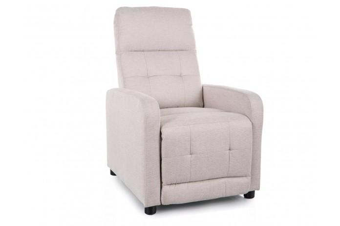 Fauteuil de Relaxation Inclinable beige OTUS BREGO : ultra confortable
