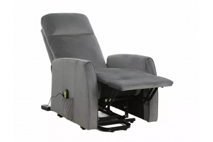 SUPER PRIX!  Fauteuil Inclinable électrique fonction verticalisation Toledo Gris.