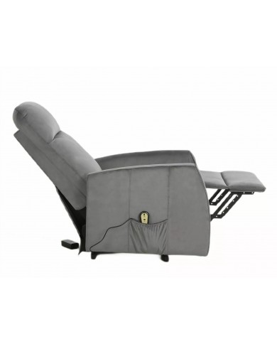 SUPER PRIX!  Fauteuil Inclinable électrique fonction verticalisation Toledo Gris.