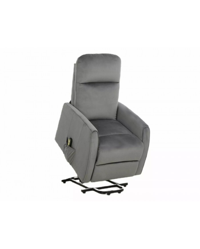 SUPER PRIX!  Fauteuil Inclinable électrique fonction verticalisation Toledo Gris.