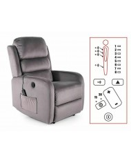 Fauteuil Relax Inclinable Électrique avec Fonction Massage Pégase