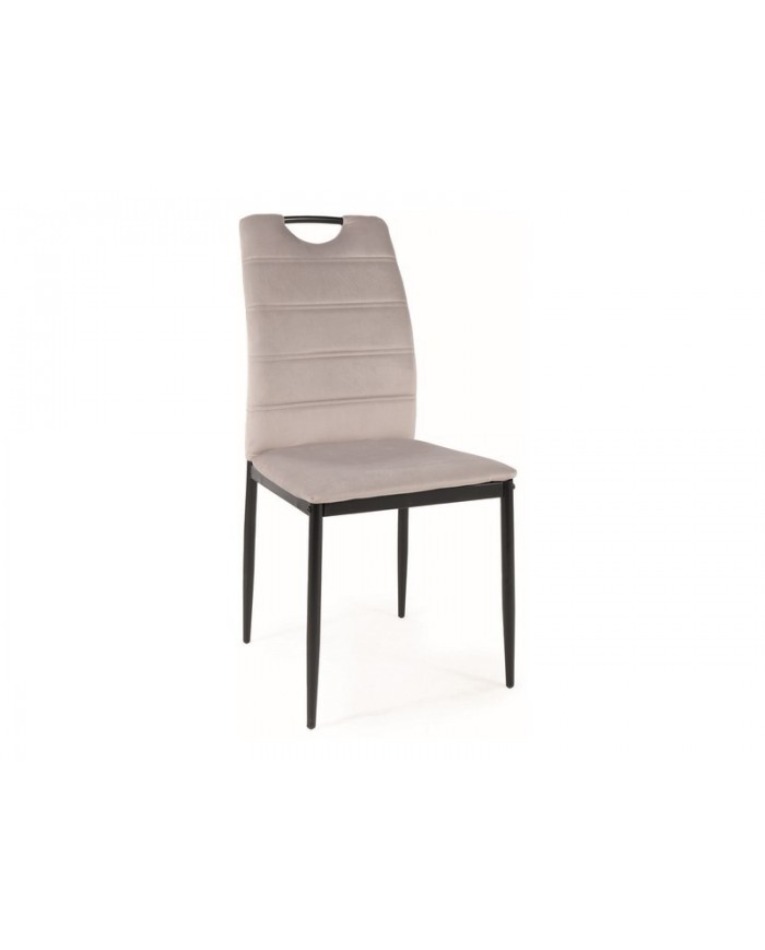 Chaise tissu ou velours avec poignée et pieds métal RICK – Élégance et Confort au Quotidien