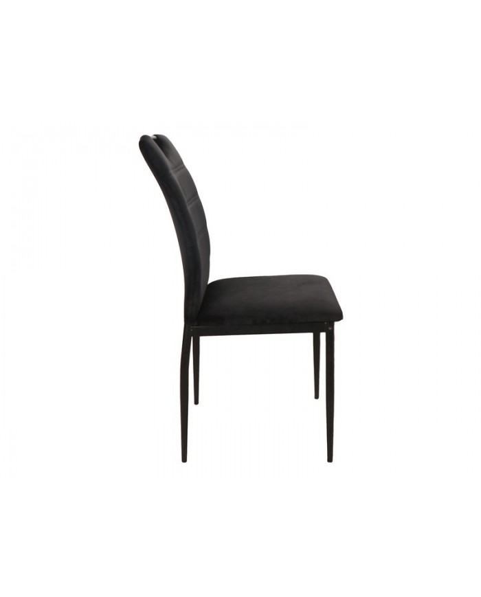 Chaise tissu ou velours avec poignée et pieds métal RICK – Élégance et Confort au Quotidien