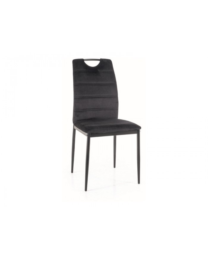 Chaise tissu ou velours avec poignée et pieds métal RICK – Élégance et Confort au Quotidien