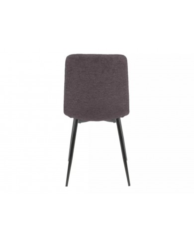 Chaises rembourrée en tissu ou velours avec pieds en métal Alan