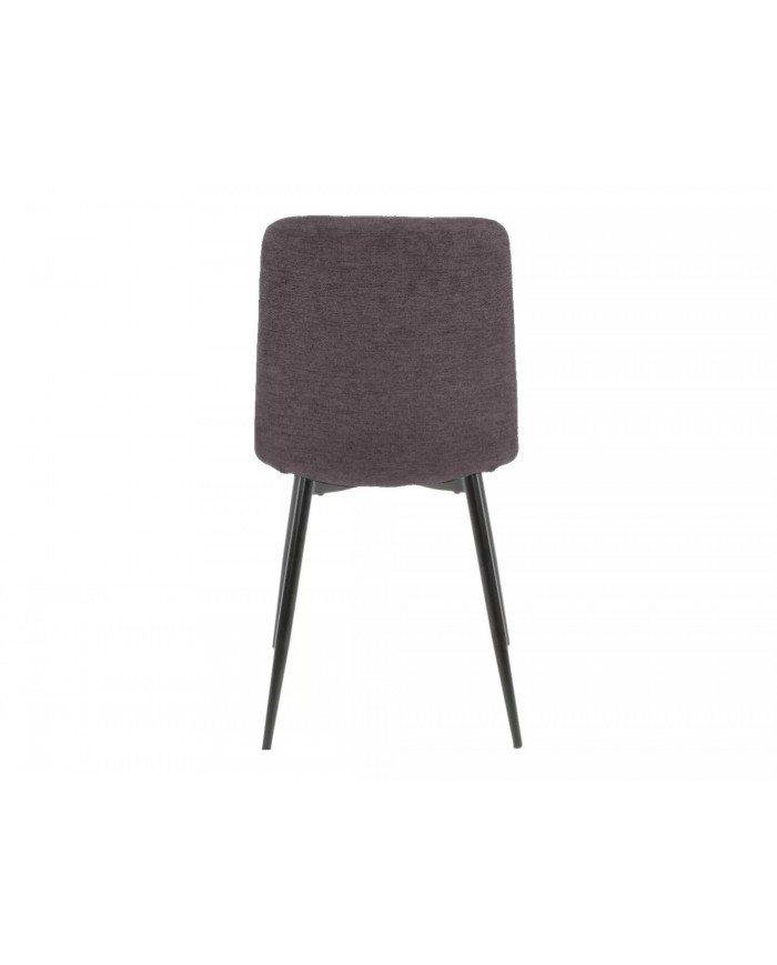 Chaises rembourrée en tissu ou velours avec pieds en métal Alan