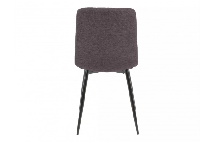 Chaises rembourrée en tissu ou velours avec pieds en métal Alan