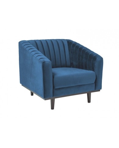Fauteuil Asprey Velvet 1 Bleu : le design sans compromis