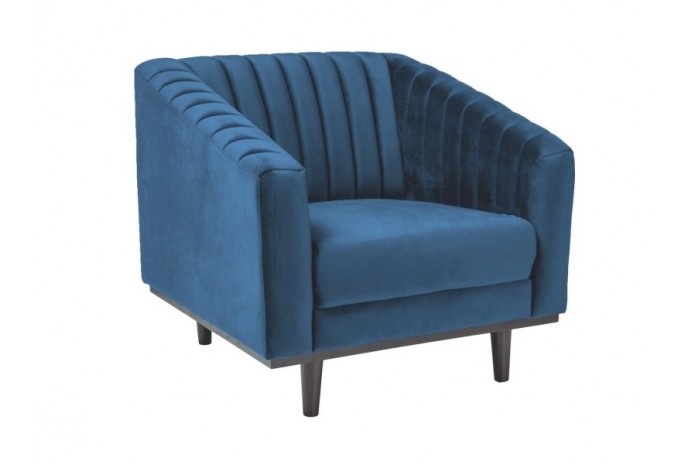 Fauteuil Asprey Velvet 1 Bleu : le design sans compromis