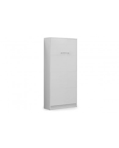 Armoire lit Escamotable relevable vertical 90x200 cm blanc mat Premium