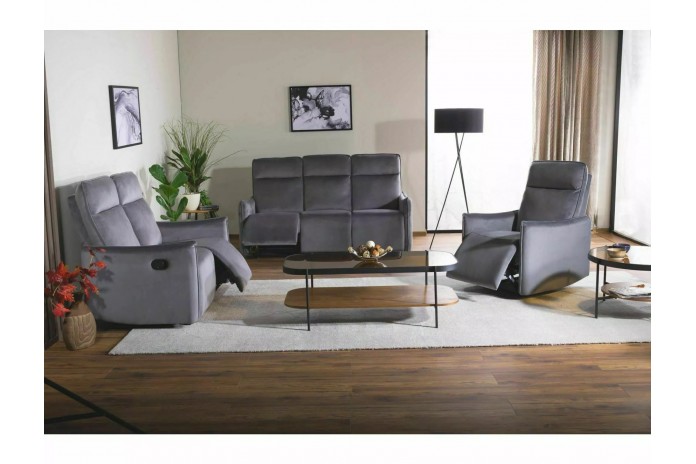Fauteuil de relaxation 3 places CLOVIS 3 VELEVET