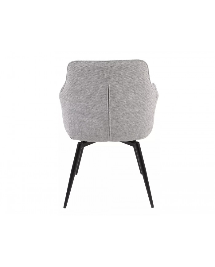 Chaise rembourrée en tissu avec pieds en métal Versio