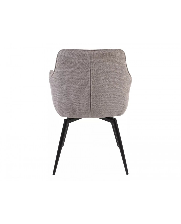 Chaise rembourrée en tissu avec pieds en métal Versio