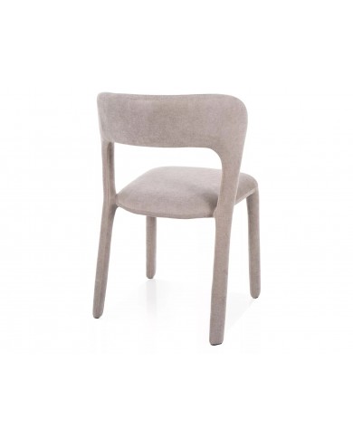 Chaise rembourrée entièrement revêtue de tissu Vico