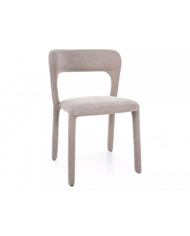 Chaise rembourrée entièrement revêtue de tissu Vico