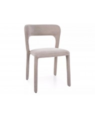 Chaise rembourrée entièrement revêtue de tissu Vico