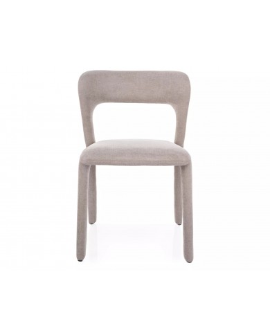 Chaise rembourrée entièrement revêtue de tissu Vico
