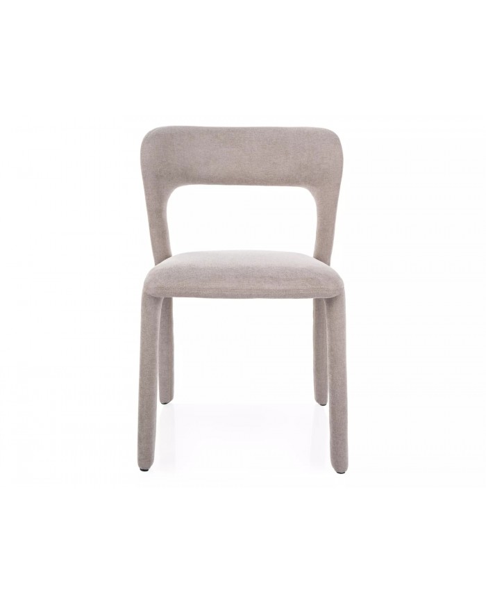 Chaise rembourrée entièrement revêtue de tissu Vico