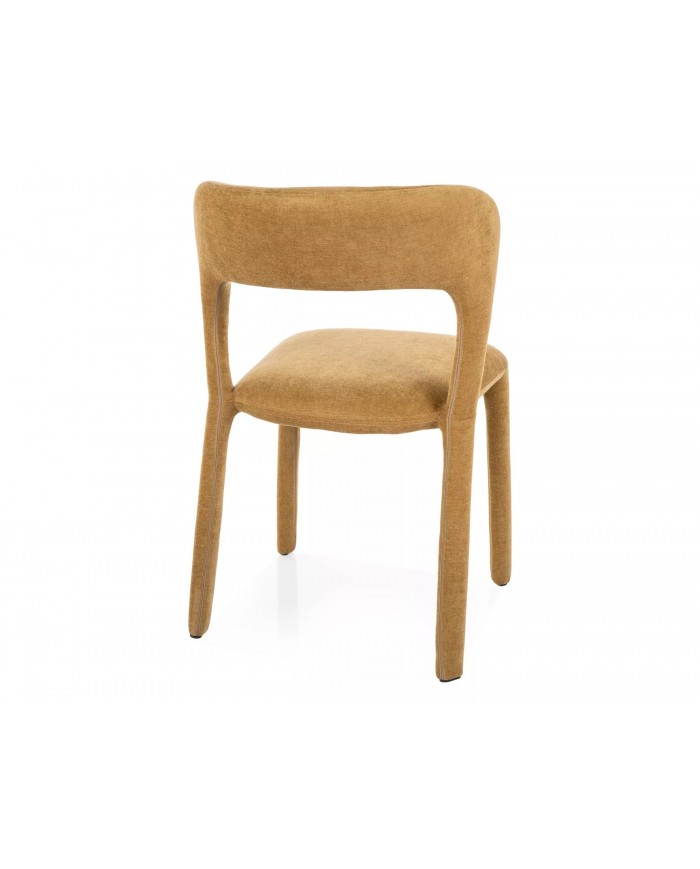 Chaise rembourrée entièrement revêtue de tissu Vico