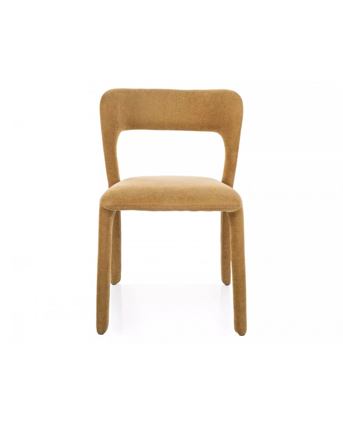 Chaise rembourrée entièrement revêtue de tissu Vico