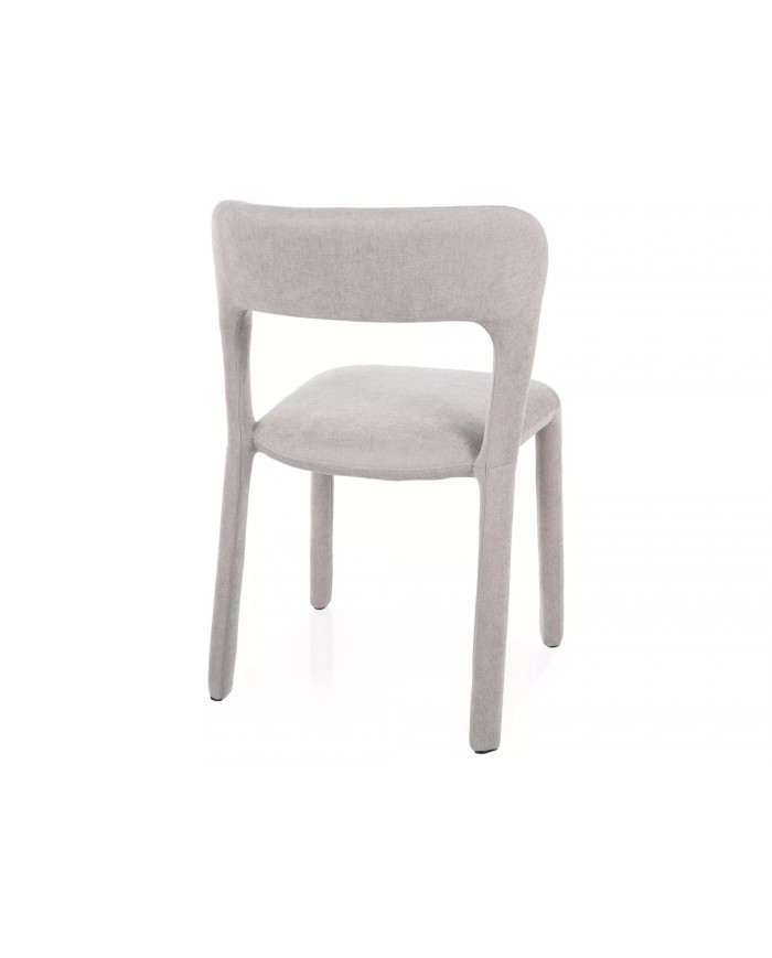 Chaise rembourrée entièrement revêtue de tissu Vico