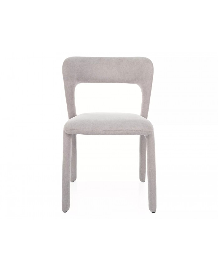 Chaise rembourrée entièrement revêtue de tissu Vico
