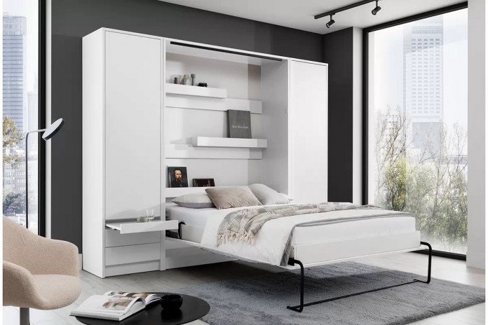 Lit escamotable avec bureau intégré | Gamme DELUXE