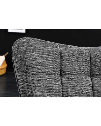 Fauteuil SCANDINA Gris chiné – Élégance nordique et confort au quotidien