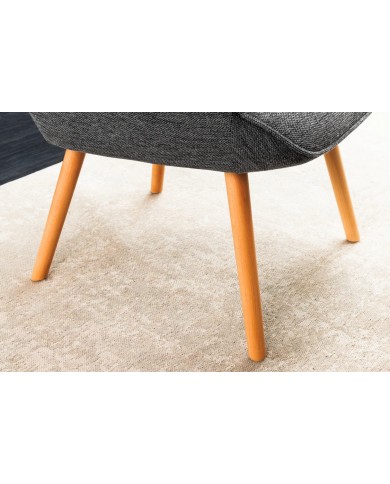 Fauteuil SCANDINA Gris chiné – Élégance nordique et confort au quotidien