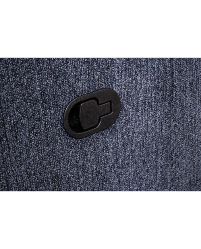Fauteuil cinéma CANNES 3 places relax textile gris chine