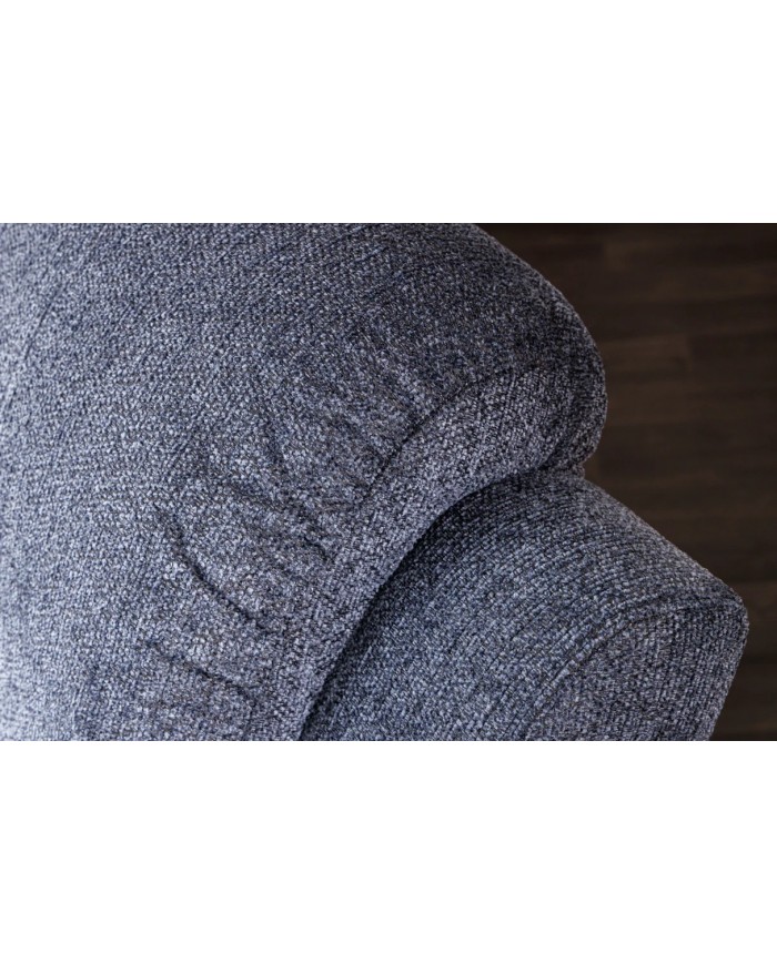 Fauteuil cinéma CANNES 3 places relax textile gris chine