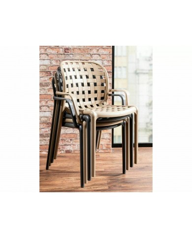 Chaise en PVC avec accoudoirs design Sprit II