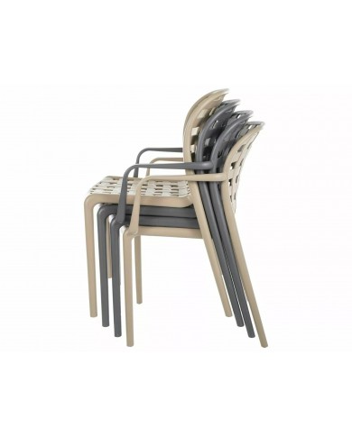 Chaise en PVC avec accoudoirs design Sprit II