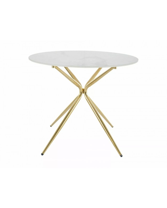 Table plateau rond céramique 90x90 cm Azalée
