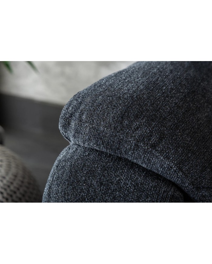 Fauteuil cinéma CANNES 2 places relax textile gris chine