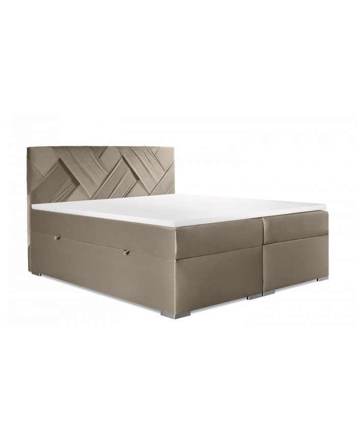 Lit Boxspring BELAZE – Design Élégant, Confort Exceptionnel, Rangement Intelligent