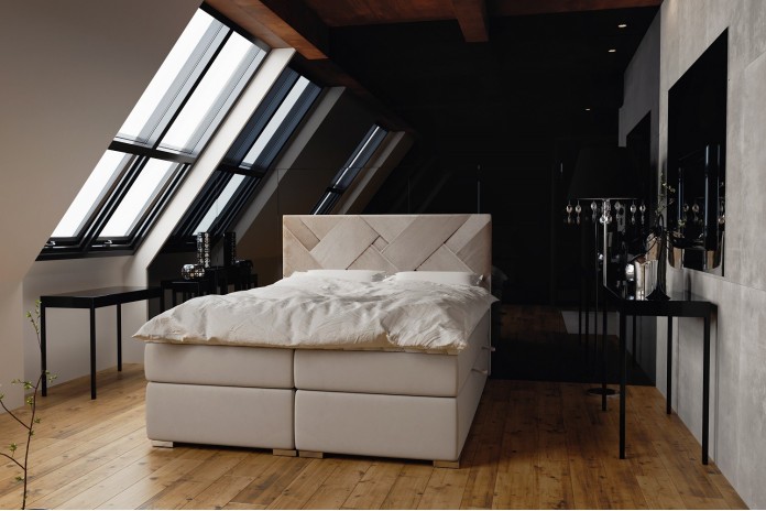 Lit Boxspring BELAZE – Design Élégant, Confort Exceptionnel, Rangement Intelligent