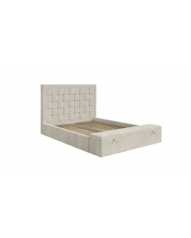 Lit TESSE – Design audacieux, sommier lattes et coffre de rangement intelligent