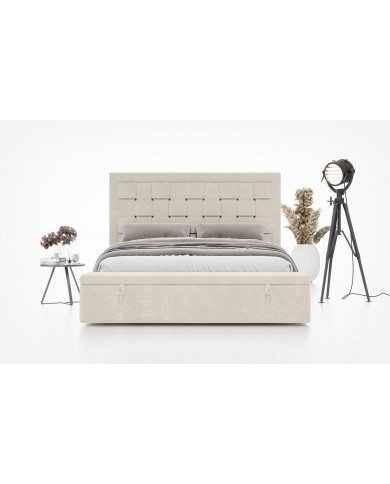 Lit TESSE – Design audacieux, sommier lattes et coffre de rangement intelligent