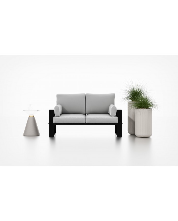 Grand pouf d'assise Evelyn : design moderne, confort supérieur et résistance aux intempéries