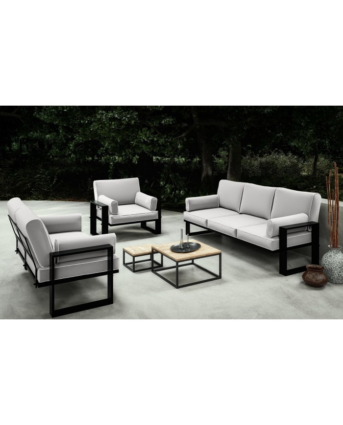 Grand pouf d'assise Evelyn : design moderne, confort supérieur et résistance aux intempéries