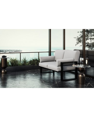 Grand pouf d'assise Evelyn : design moderne, confort supérieur et résistance aux intempéries