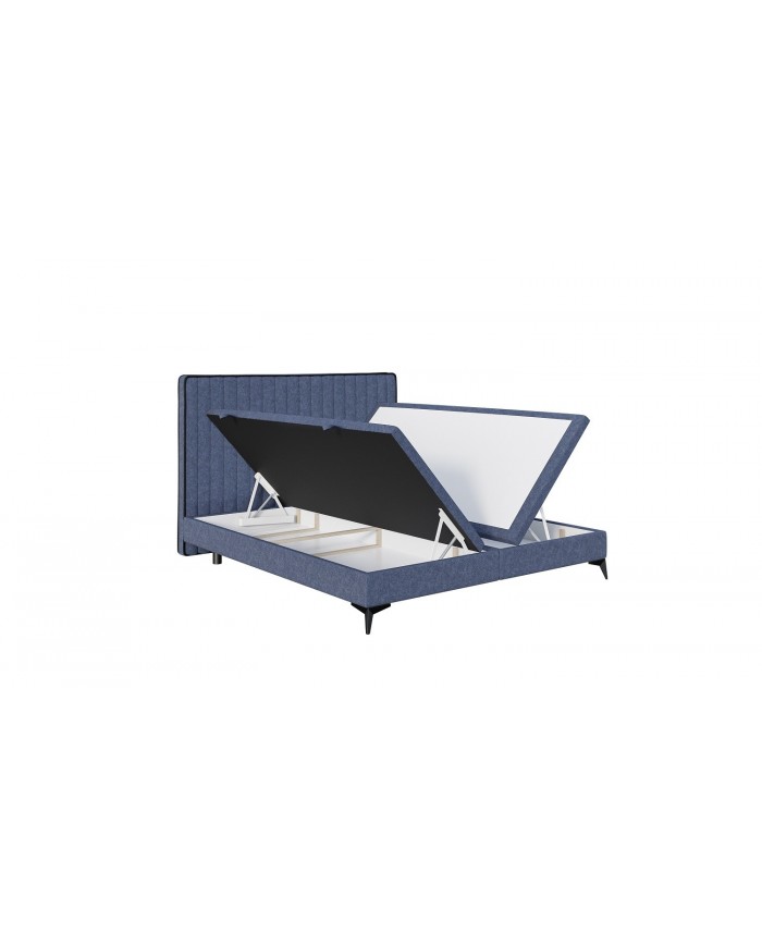Lit ARSA avec sommier coffre latéral intégré : Confort, design et praticité dans un seul lit.