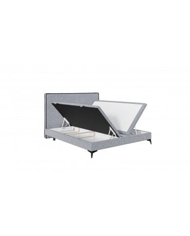 Lit ARSA avec sommier coffre latéral intégré : Confort, design et praticité dans un seul lit.